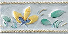 Бордюр Polis Dec. List. Fiore Azz/Beige A 5x10 глянцевый