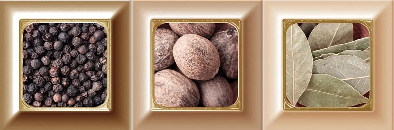 Декоративный элемент Absolut Keramika Decor Cube Kitchen Warm Mix 02 10x30 глянцевый