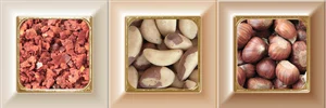 Декоративный элемент Absolut Keramika Decor Cube Kitchen Warm Mix 04 10x30 глянцевый