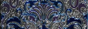 Декоративный элемент Absolut Keramika Decor Damasco Cobalto 10x30 глянцевый