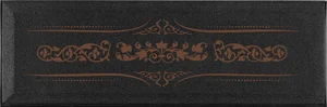 Декоративный элемент Absolut Keramika Decor Versalles Black Copper 10x30 глянцевый