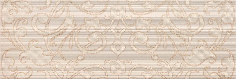 Декоративный элемент Newker Decorado Isador A Cream 25x75 глянцевый
