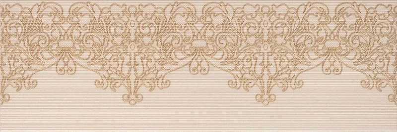 Декоративный элемент Newker Decorado Isador Cream 25x75 глянцевый