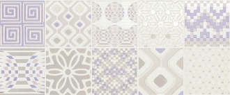 Decoro Preinciso Patchwork White/Lilac