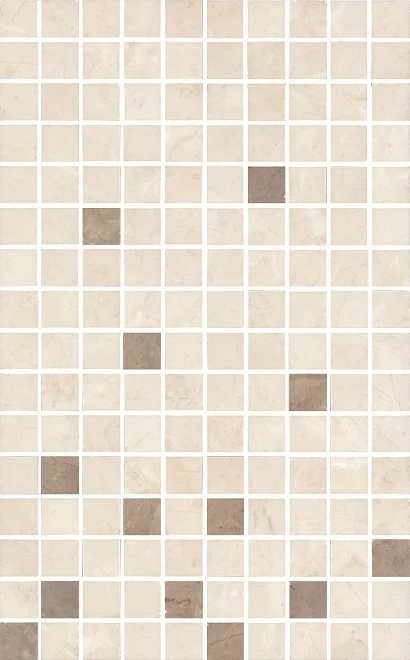 Мозаика Kerama Marazzi Декор Мармион беж мозаичный MM6267A 25x40 глянцевая