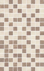 Мозаика Kerama Marazzi Декор Мармион беж мозаичный MM6267B 25x40 глянцевая