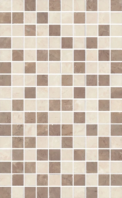Мозаика Kerama Marazzi Декор Мармион беж мозаичный MM6267B 25x40 глянцевая