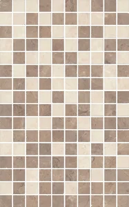 Мозаика Kerama Marazzi Декор Мармион беж мозаичный MM6267C 25x40 глянцевая