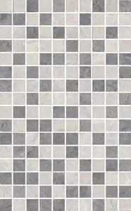 Мозаика Kerama Marazzi Декор Мармион серый мозаичный MM6268B 25x40 глянцевая