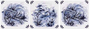 Вставка Polis Delft Decoro Inserto Paesaggio ABC 10x10 глянцевая