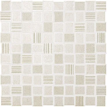 Мозаика Fap Desert Check White Mosaico 30,5x30,5 матовая