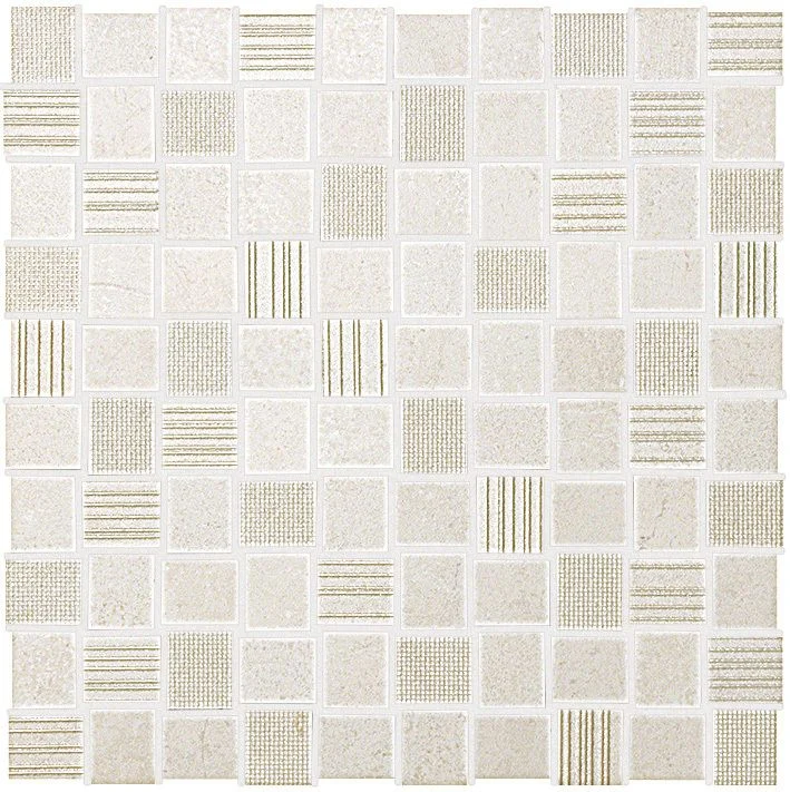 Мозаика Fap Desert Check White Mosaico 30,5x30,5 матовая