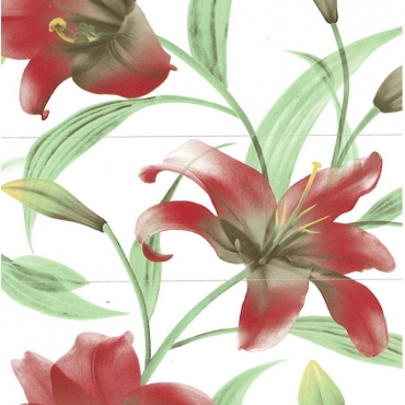 Панно Sant Agostino Dream Miss Red 75x75 глянцевое