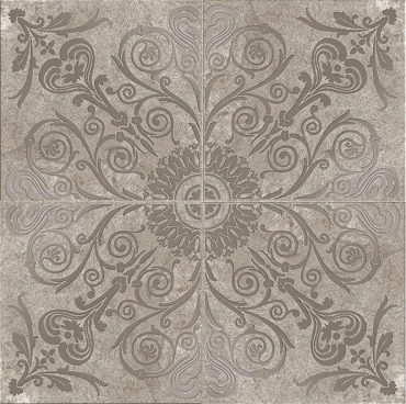 Панно Cerdomus Dynasty Rosone Lux Grey 80x80 матовое