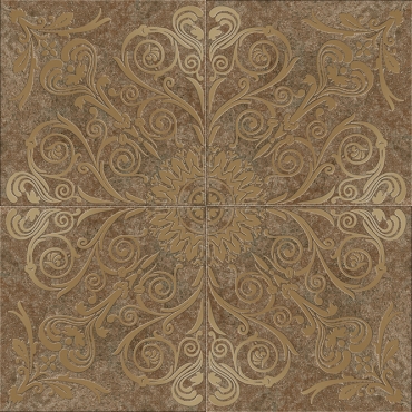 Панно Cerdomus Dynasty Rosone Lux Rust 80x80 матовое