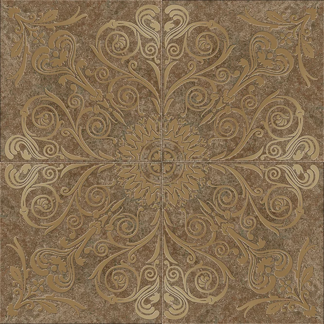 Панно Cerdomus Dynasty Rosone Lux Rust 80x80 матовое