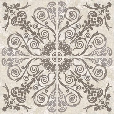 Панно Cerdomus Dynasty Rosone Lux White 80x80 матовое