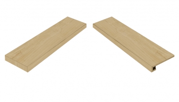 Ступень Italon Element Wood Faggio Scalino Angolare Sinistro 33x120 матовая