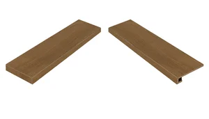 Ступень Italon Element Wood Mogano Scalino Angolare Sinistro 33x120 матовая