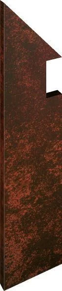 Бордюр Fap Evoque Copper Battiscopa Sag. Sx 7x29,5 глянцевый