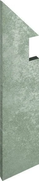 Бордюр Fap Evoque Grey Battiscopa Sag. Sx 7x29,5 глянцевый