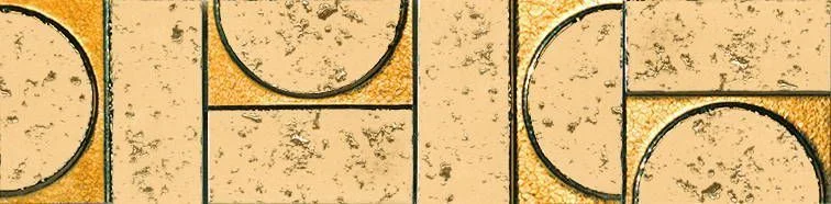 Бордюр Fap Evoque Sigillo Oro Listello Mosaico 7,5x30,5 глянцевый