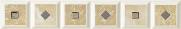 Бордюр Vallelunga Exe Crema Listello Intarsi 5,5x33,3 глянцевый