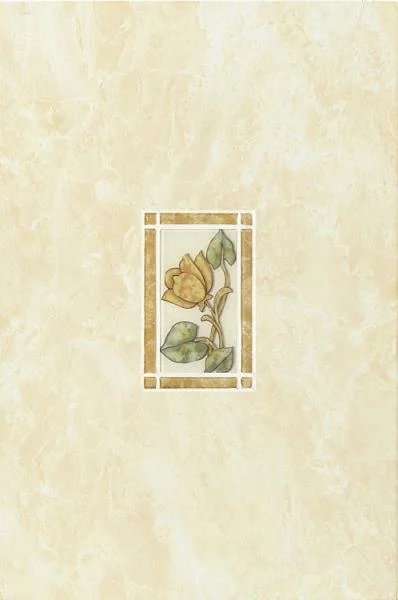 Декоративный элемент Vallelunga Exe Giallo Decoro Floreale 33,3x50,2 глянцевый