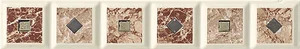 Бордюр Vallelunga Exe Rosa Listello Intarsi 5,5x33,3 глянцевый
