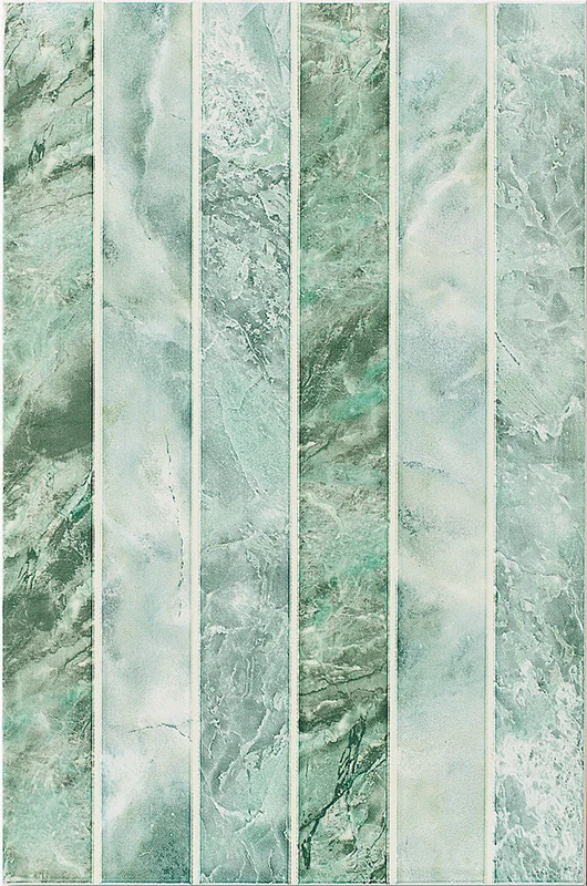 Плитка Vallelunga Exe Verde Bis Stripes 33,3x50,2 глянцевая