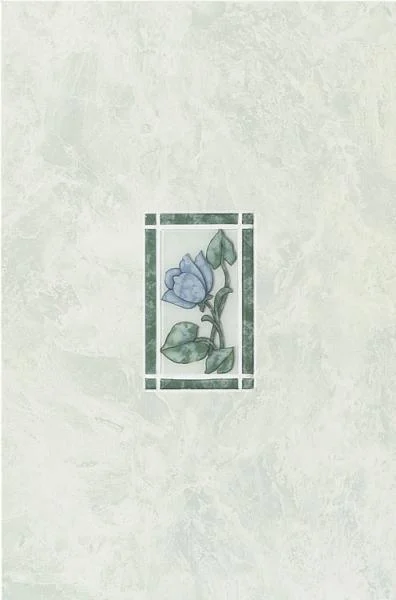 Декоративный элемент Vallelunga Exe Verde Decoro Floreale 33,3x50,2 глянцевый