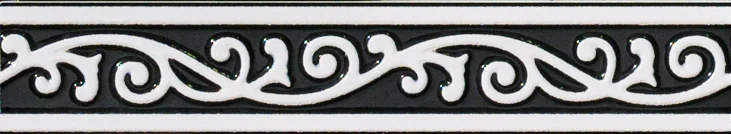 Бордюр Sant Agostino Fascia Inspire Nero 4,5x25 полированный