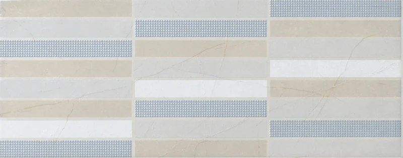 Мозаика Vallelunga Fashion Geometrico Azzurro 20x50 глянцевая