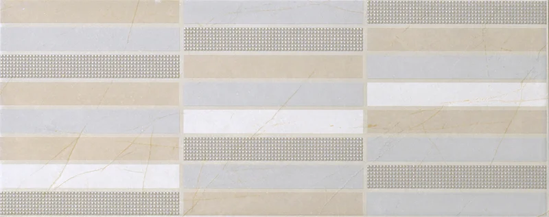 Мозаика Vallelunga Fashion Geometrico Grigio 20x50 глянцевая