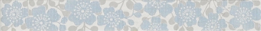Бордюр Vallelunga Fashion Listello Fleur Azzurro 6x50 глянцевый