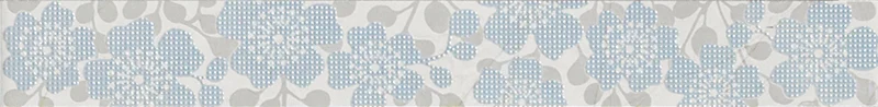 Бордюр Vallelunga Fashion Listello Fleur Azzurro 6x50 глянцевый
