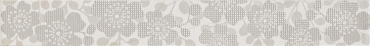 Бордюр Vallelunga Fashion Listello Fleur Grigio 6x50 глянцевый