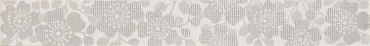 Бордюр Vallelunga Fashion Listello Fleur Grigio 6x50 глянцевый