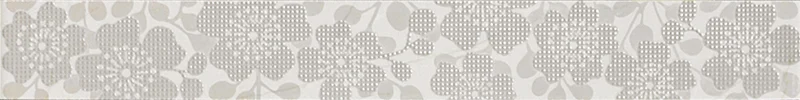 Бордюр Vallelunga Fashion Listello Fleur Grigio 6x50 глянцевый