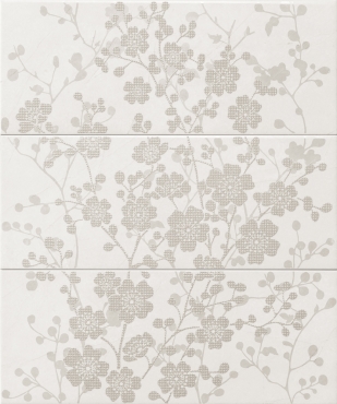 Панно Vallelunga Fashion Pannello Fleur Grigio 50x60 глянцевое