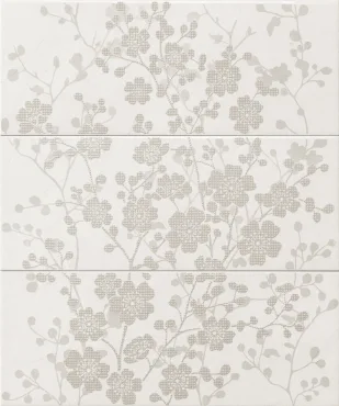 Панно Vallelunga Fashion Pannello Fleur Grigio 50x60 глянцевое