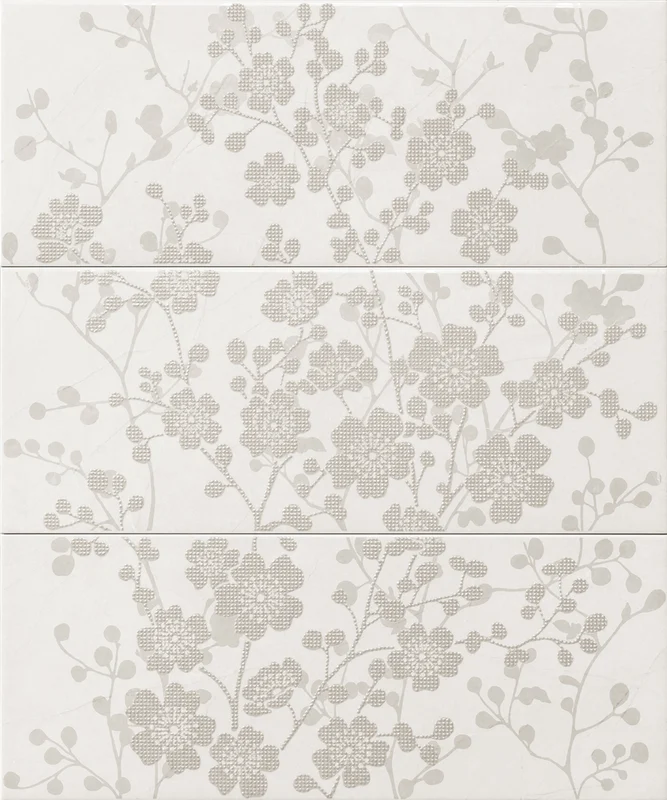 Панно Vallelunga Fashion Pannello Fleur Grigio 50x60 глянцевое