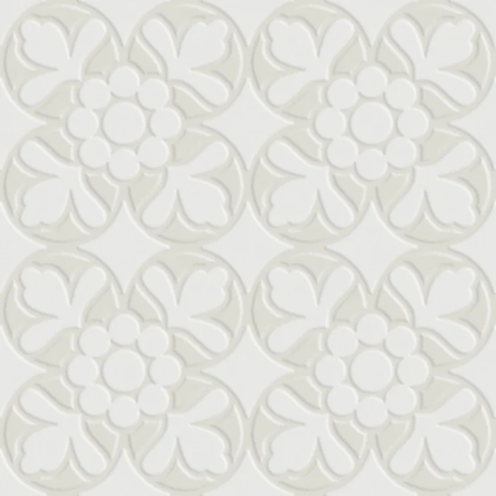 Керамогранит Tagina Fleur Blanc 7VF08F6 20x20 глянцевый