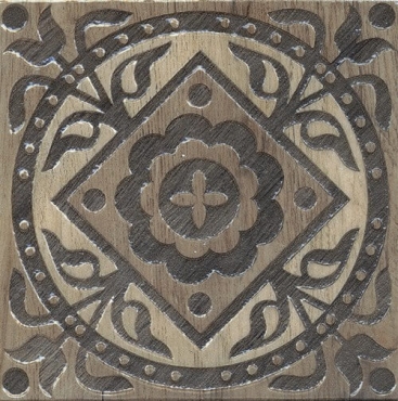 Вставка Kerama Marazzi Фратте серый лаппатированный HG/DB29/TU0031L 15x15 лаппатированная
