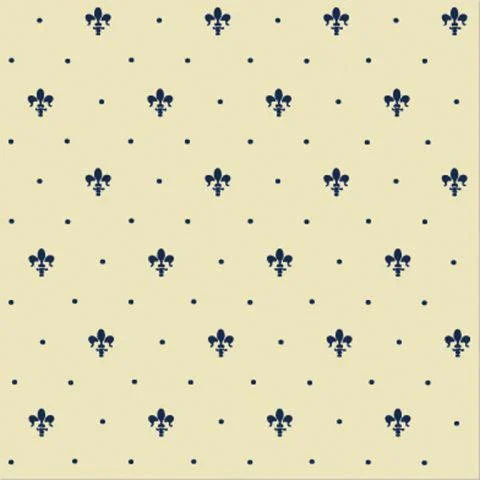 Плитка Petracers Giglio Blu su Crema 20x20 матовая