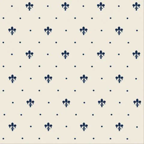 Плитка Petracers Giglio blu su Panna 20x20 матовая