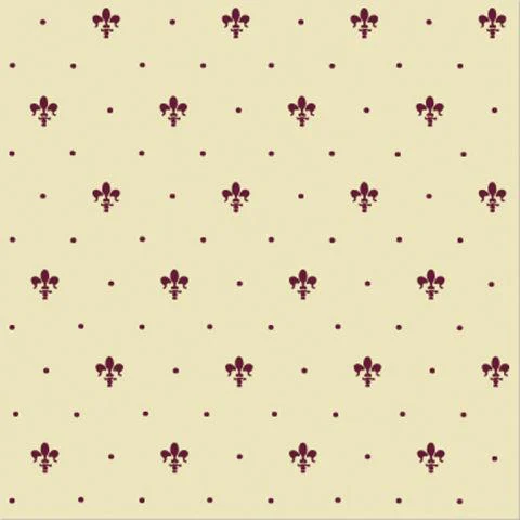 Плитка Petracers Giglio Bordeaux su Crema 20x20 матовая