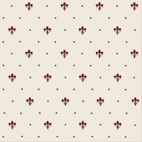 Плитка Petracers Giglio Bordeaux su Panna 20x20 матовая