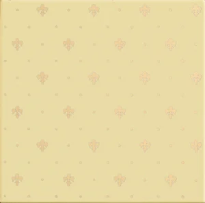 Плитка Petracers Giglio oro su Crema 20x20 глянцевая