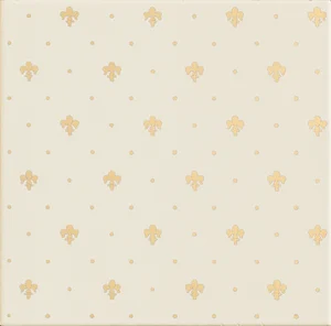 Плитка Petracers Giglio Oro su Panna 20x20 глянцевая